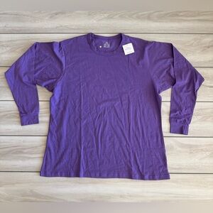 Sexy Basics 24/7 Anywear Long Sleeve Shirt Purple 2XL NWT